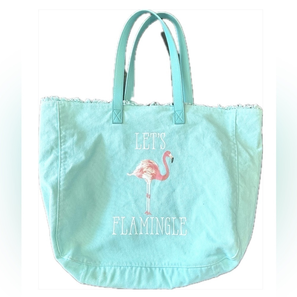 INDIGO Pink Flamingo Large Tote Shoulder Bag